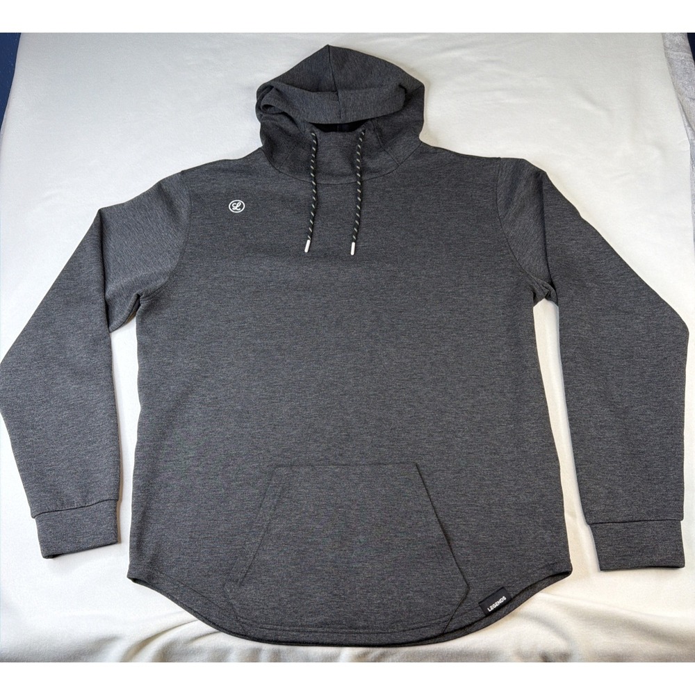 Legends Hoodie Men's XXL Gray Performance Pullover Stretch Pocket Sweatshirt